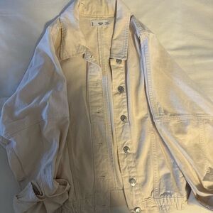 Mango Cream Denim Jacket